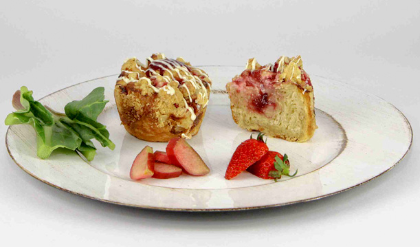 Spluffin Erdbeer Rhabarber Cheesecake