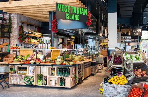©Marché International: Vegetarian Island im neuen Markplatzrestaurant in Metzingen