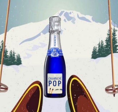 POMMERY Winter Edition des POP Bleu Extra Dry Champagne