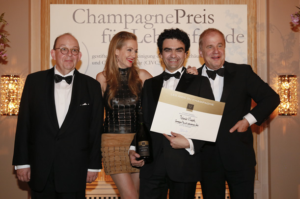 Rolando Villazón mit dem Champagne-Preis für Lebensfreude 2016 ausgezeichnet, Foto © Bureau du Champagne