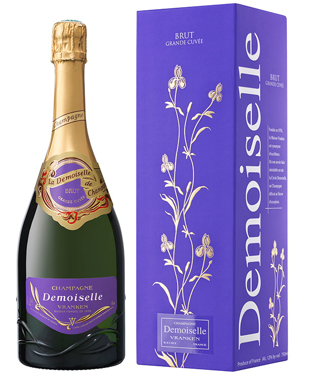 VRANKEN Champagner in neuer Geschenkverpackung | Cuvée DEMOISELLE