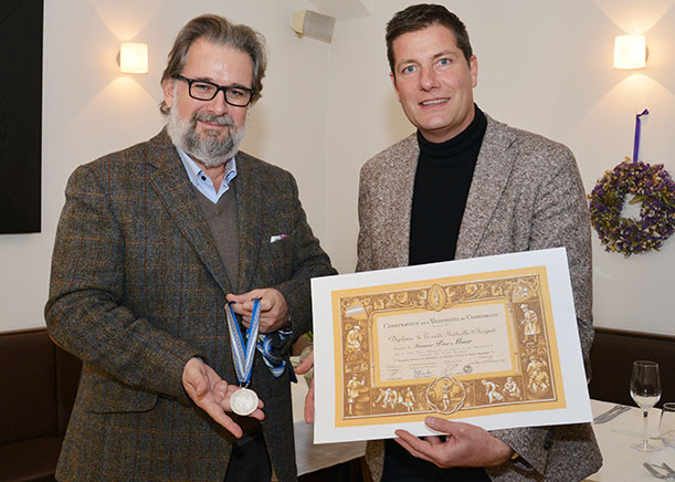 Verleihung Grande Medaille d'Argent: Peter Moser und Christian Josephi, Foto © Corporation des Vignerons de Champagne