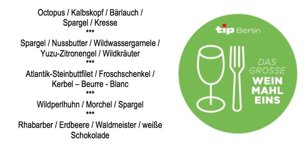 Weinmahleins-Menü bei Markus Semmler