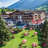 Das Relais & Châteaux SPA-Hotel Jagdhof ist das luxuriöse Trainingsquartier von Frankreich während des EM-Trainingslagers von 31. Mai bis 4. Juni 2016 in Neustift im Tiroler Stubaital. Foto © Relais & Châteaux SPA-Hotel Jagdhof*****