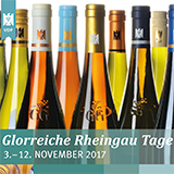 Die Rheingauer VDP-Weingüter präsentieren mit ihren Winzerkollegen 35 genussvolle Veranstaltungen vom 3. bis 12. November 2017.