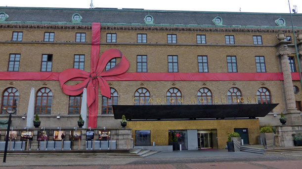 Spaziergang durch das weihnachtlich geschmückte Göteborg.