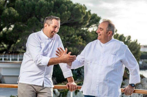 links: Sébastien Broda, Küchenchef des Gourmetrestaurants rechts: Arnaud Poëtte, Executive Chef Hôtel du Cap-Eden-Roc