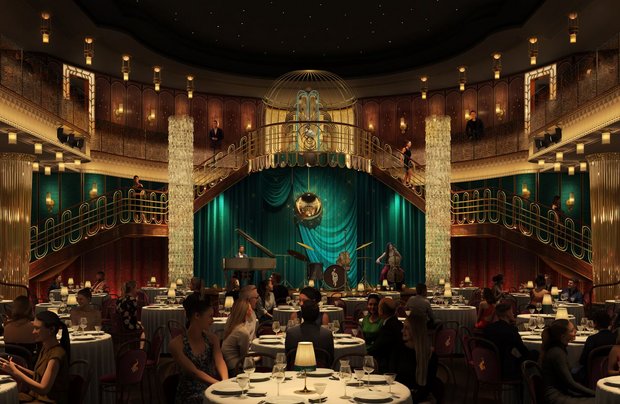 Ellington Hotel wird zum Femina Palast Animationen: SIGNA Real Estate
