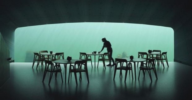 Under - Unterwasser-Restaurant in Norwegen Foto: MIR/Architekten Snøhetta