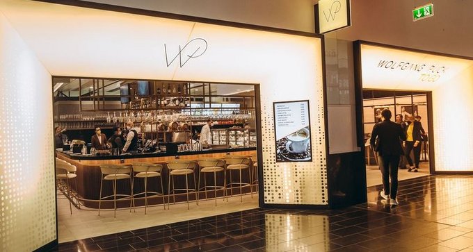 Restaurant Wolfgang Puck Kitchen & Bar auf dem Wiener Flughafen Foto: SSP/The Food Travel Experts 