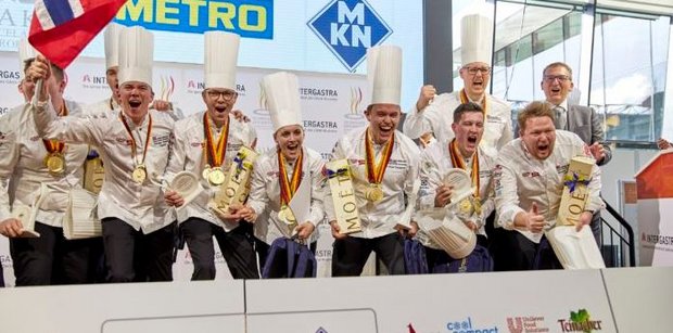 Norwegen gewann in der Kategorie Nationalmannschaften Gold. Foto: IKA/Culinary Olylmpics