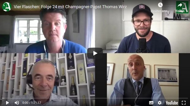 Podcast "Vier Flaschen" mit Champagner-Papst Thomas Wirz
