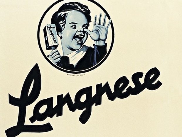 Historisches Langnese-Werbeplakat - Foto: Unilever Deutschland