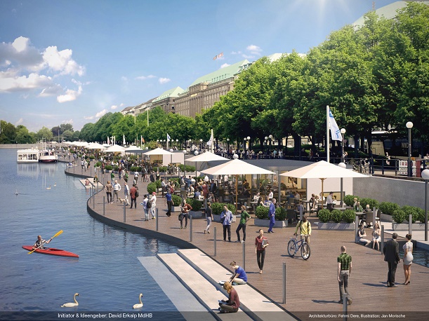 Tolle Idee für Hamburg | Projekt Alsterpromenade