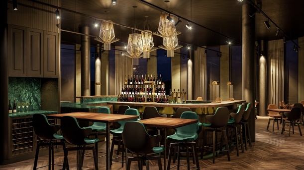 Tim Mälzer und Partner eröffnen im Mai das Restaurant ÜBERLAND in Braunschweig - Jimmy Ledemazel aus dem Aqua landet im neuen Sky-Restaurant mit Bar und Dachterrasse im BraWoPark-Hochhaus.